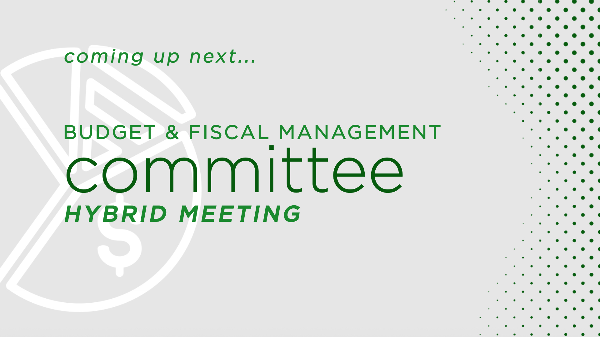 Thumbnail image for Budget & Fiscal Management Committee 1-14-26